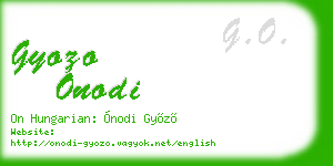 gyozo onodi business card